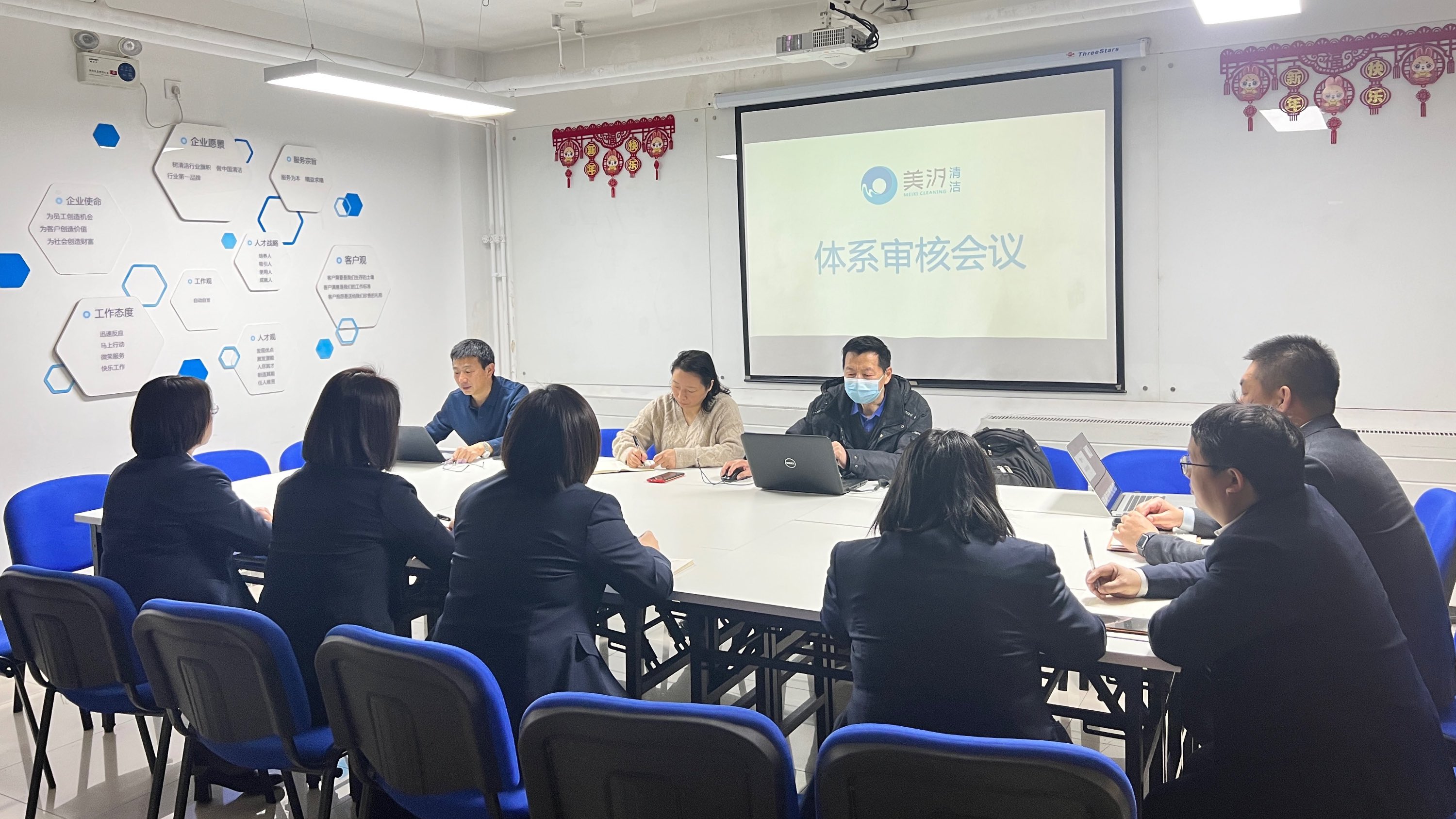 美汐清洁完成2023年三体系认证工作，取得体系认证证书